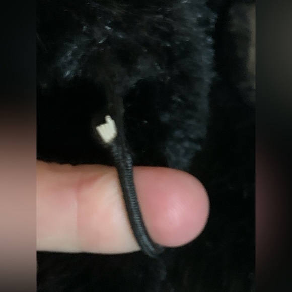 DENNIS BASSO FULLY LINED BLACK FAUX FUR COAT - SZ LARGE - Picture 5 of 16